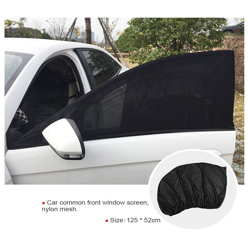 VideoPUP Universal Car Side Window Sun Shade, 2PCS Car Front Window Sunshade Cover(125x52cm) - Image 3
